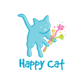 Glückliche Katze logo