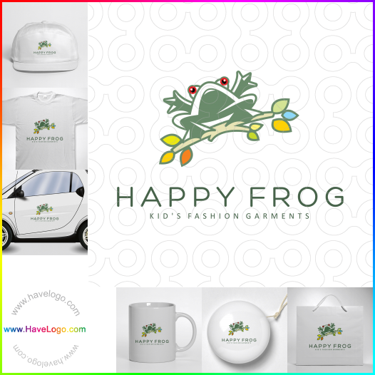 購買此快樂的青蛙logo設計66375