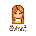 Süßes Mädchen logo