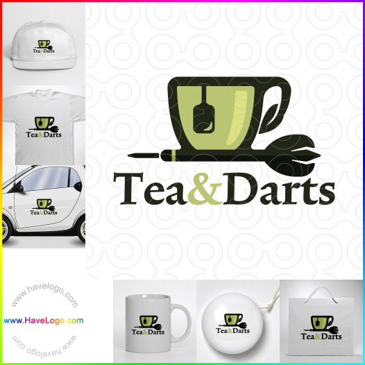 логотип Чай и дартс - 60551
