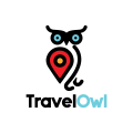 旅行的猫头鹰Logo