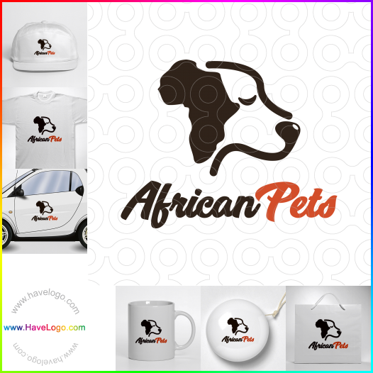 логотип Африканские домашние животные - 59959