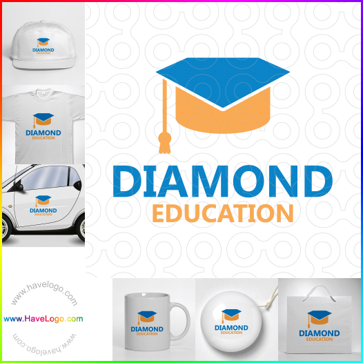 このダイヤモンド教育のロゴデザインを購入する - 65235