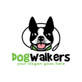 犬の歩行者ロゴ