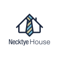 領帶的房子Logo