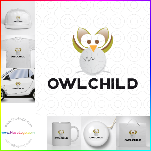 このOwl Childのロゴデザインを購入する - 65502
