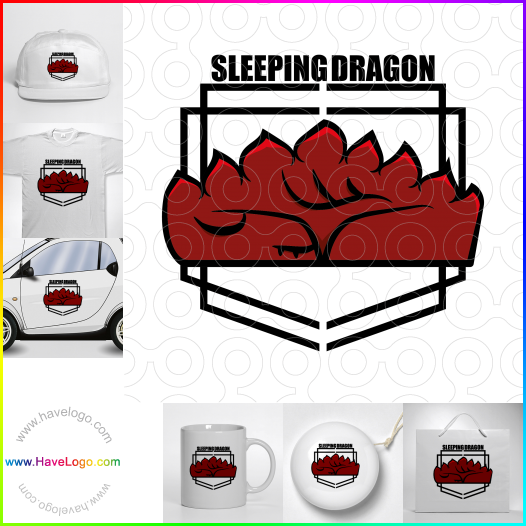 логотип Спящий дракон - 66803