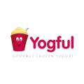 логотип замороженный йогурт