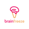 логотип Мороженое для замораживания мозга