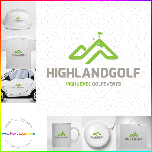 購買此高地高爾夫logo設計60022