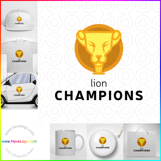 このライオンチャンピオンのロゴデザインを購入する - 60033