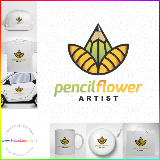 Bleistift Blume logo 61941