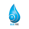  Blue fire  logo