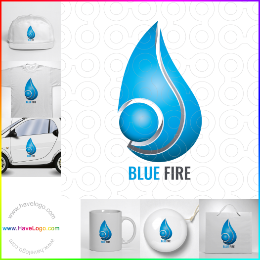 логотип Голубой огонь - 66545