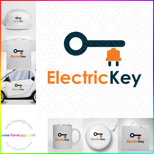 購買此電子鑰匙logo設計67367