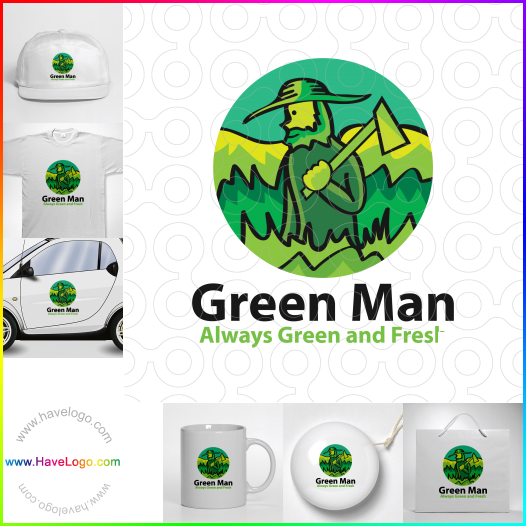 логотип Зеленый человек - 63018