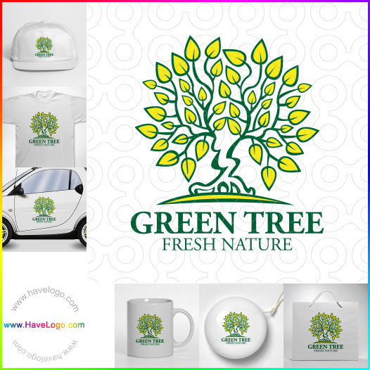 логотип Зеленое дерево - 62793