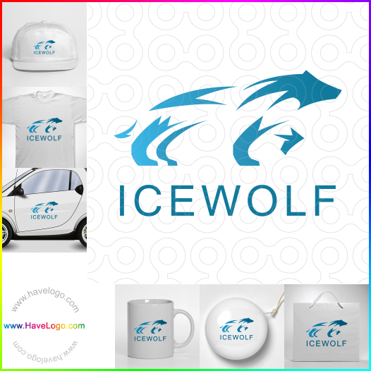 логотип Ледяной волк - 64172