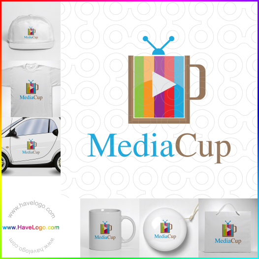 購買此媒體杯logo設計64843