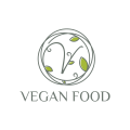 素食的食物Logo