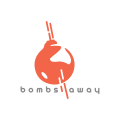 логотип бомбы прочь