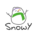 логотип снеговик