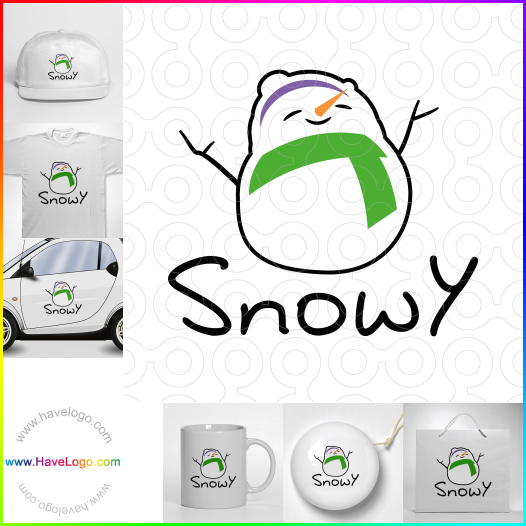 логотип снеговик - 36003
