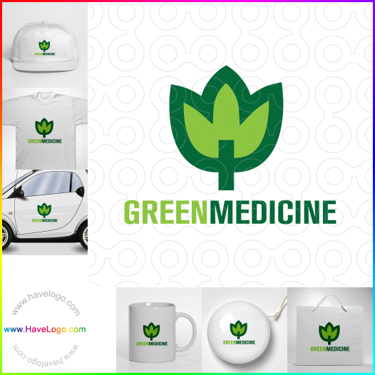 логотип Зеленая медицина - 66750
