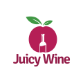 多汁的葡萄酒Logo