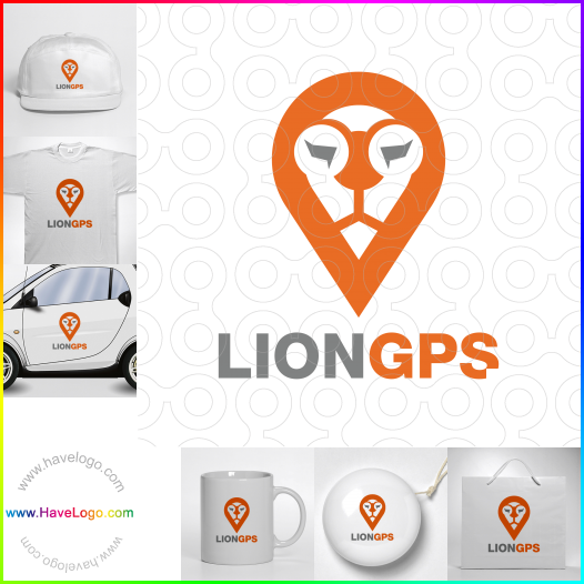 Lion Gps logo 66417