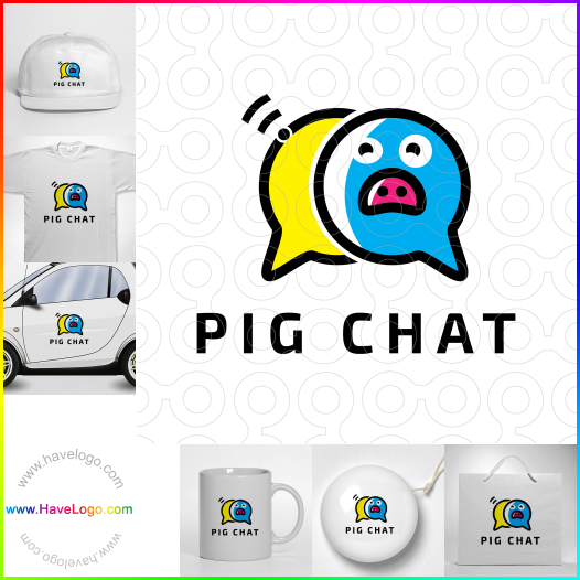 логотип Pig Chat - 65775