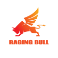 логотип Бешеный бык