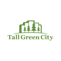 高大的綠色城市Logo