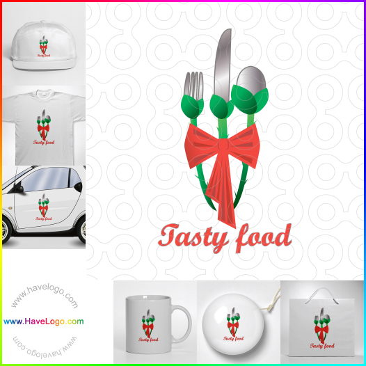 логотип Вкусная еда - 64924