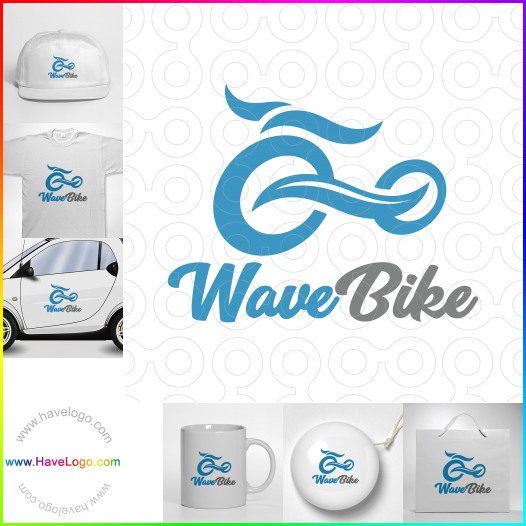 логотип Волновой велосипед - 64915