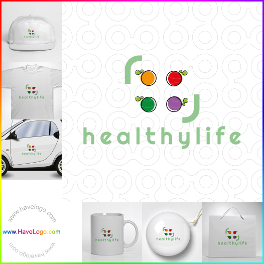 購買此健康的生活方式博客logo設計37713