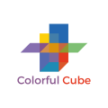 логотип Красочный куб