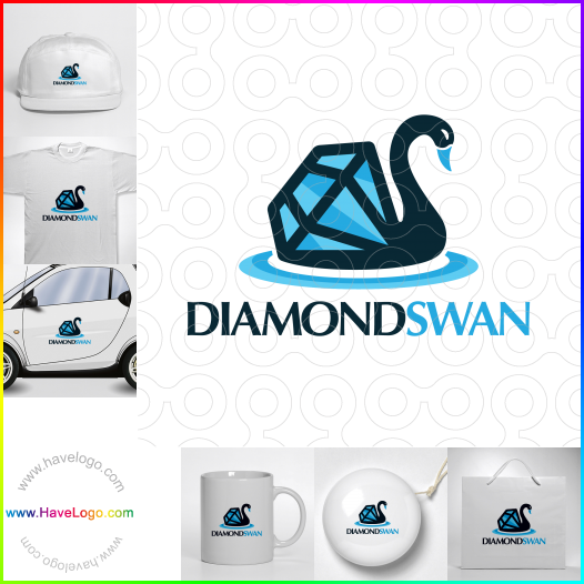 購買此鑽石天鵝logo設計60629