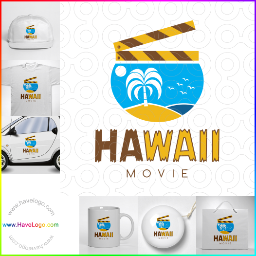このハワイ映画のロゴデザインを購入する - 66061