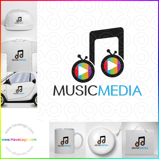 購買此音樂媒體logo設計63420