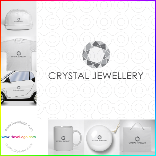 購買此水晶logo設計33458