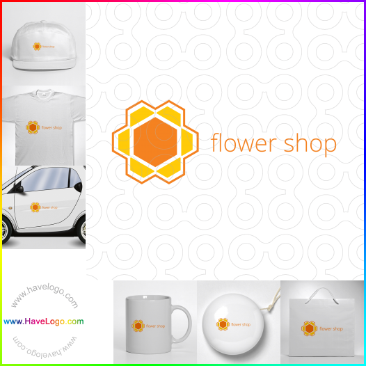 логотип цветочный магазин - 43022