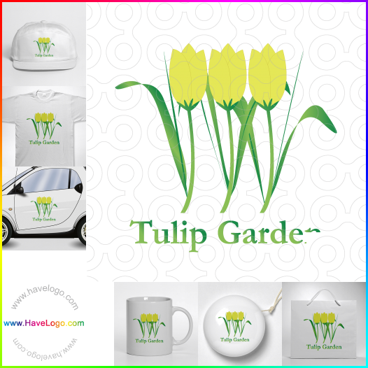 логотип тюльпан - 11058