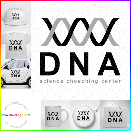 логотип спираль ДНК - 9956