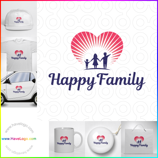 логотип Счастливая семья - ID:66853