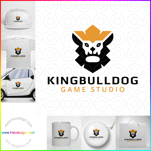 このKing Bulldogのロゴデザインを購入する - 60958