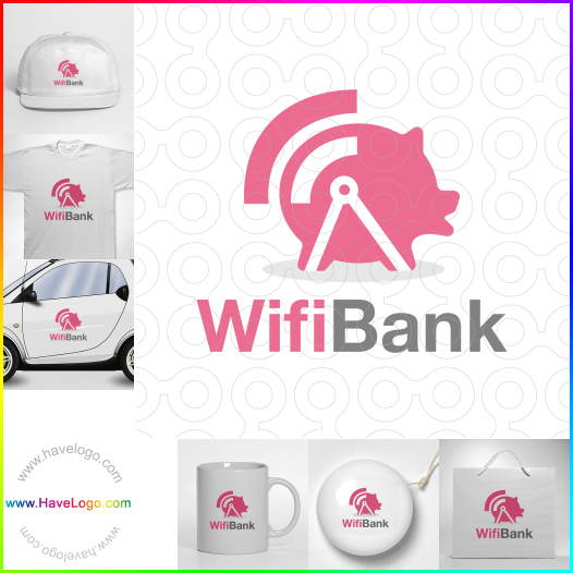 購買此WiFi銀行logo設計62469