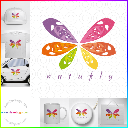 логотип бабочка - 21257