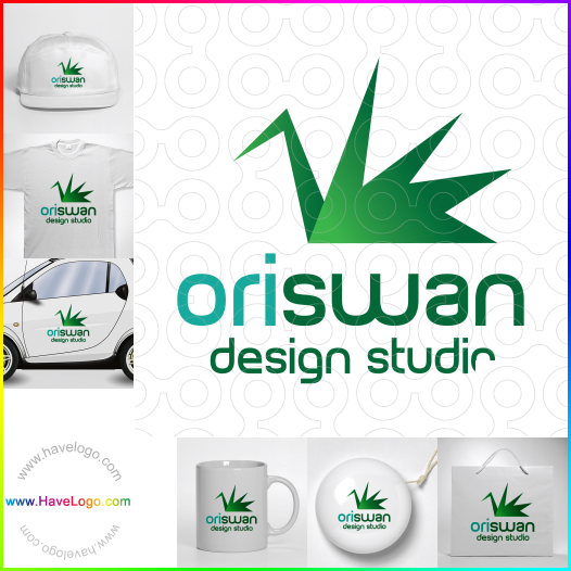 логотип оригами - 3339