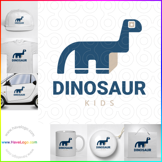 логотип Динозавр - 62177